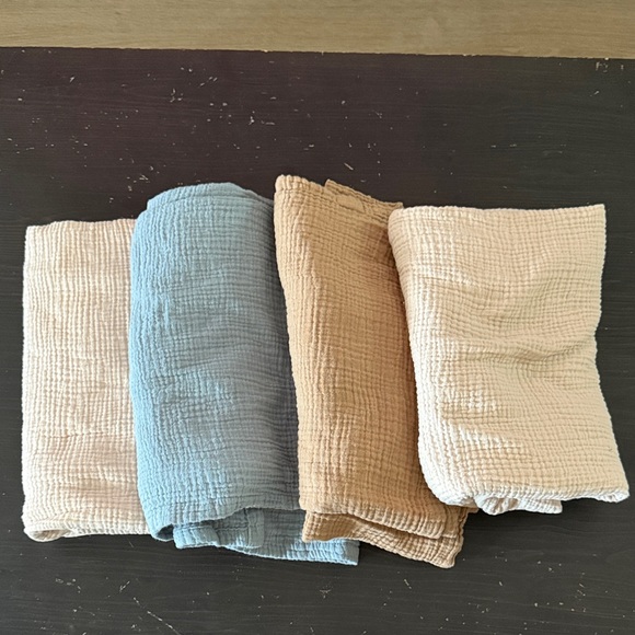 Other - Set of Four Muslin blankets